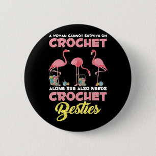 Crocheting Flamingo Crafting Crochet Friends Yarn 2 Inch Round Button