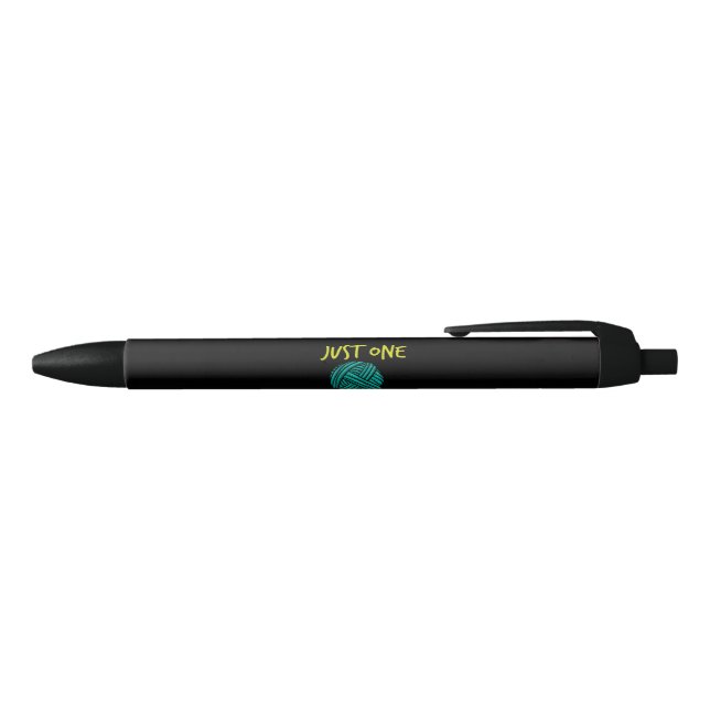 Crocheting Knitting Black Ink Pen (Top)