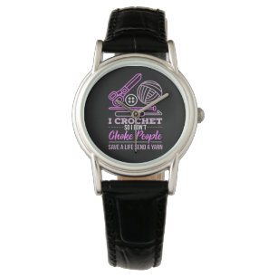 Crocheting Knitting Gift Watch