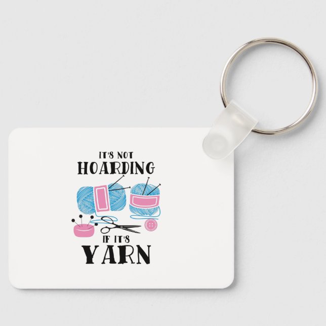 Crocheting Knitting Gifts Keychain (Front)