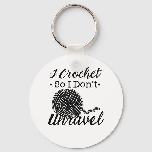 Crocheting Knitting Gifts Keychain (Front)