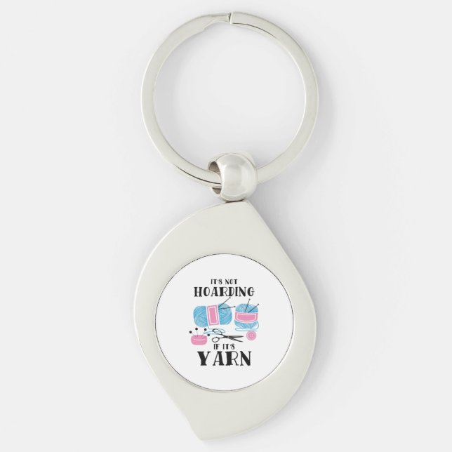 Crocheting Knitting Gifts  Keychain (Front)