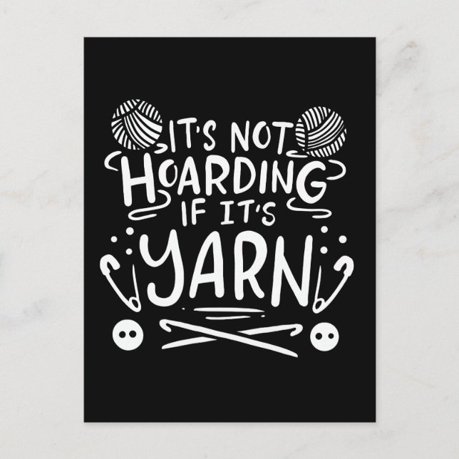 Crocheting Knitting Gifts Postcard (Front)