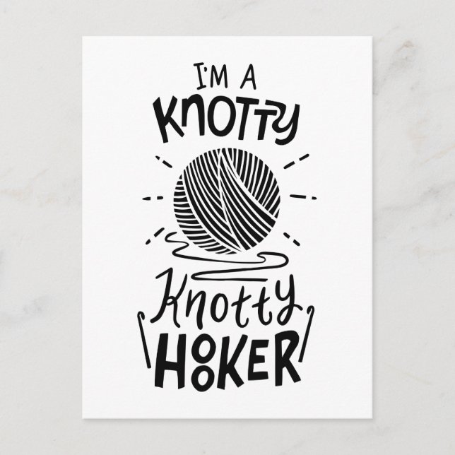 Crocheting Postcard (Front)