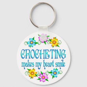 Crocheting Smiles Keychain
