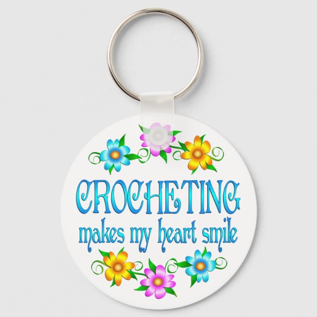 Crocheting Smiles Keychain (Front)