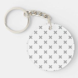 Crochets gris sur blanc