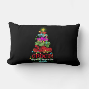 Crocin Around The Christmas Tree Lumbar Pillow