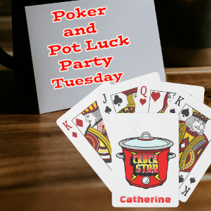 Crock Star Crock Pot Personalized Playing Cards
