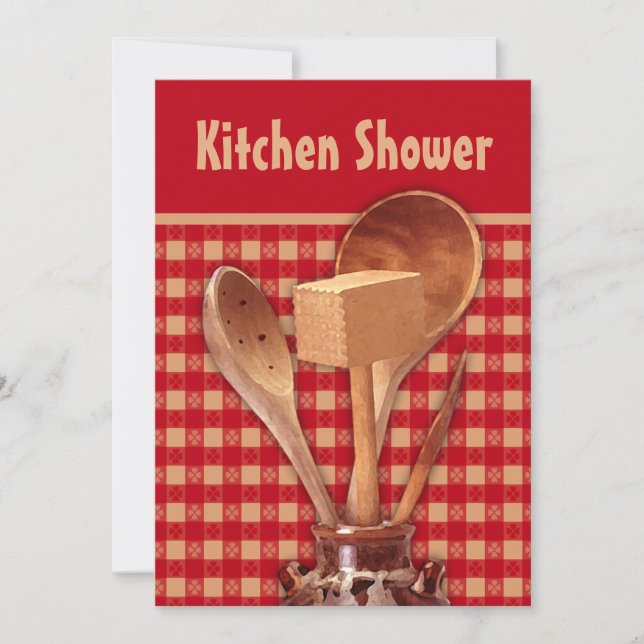 Crockery Kitchen Shower Invitations (Front)