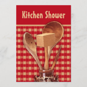 Crockery Kitchen Shower Invitations