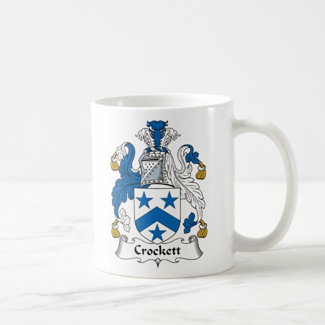 Crockett Family Crest Coffee Mug (Right)