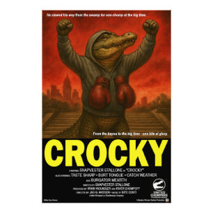 Crocky Classic Movie Parody Photo Print