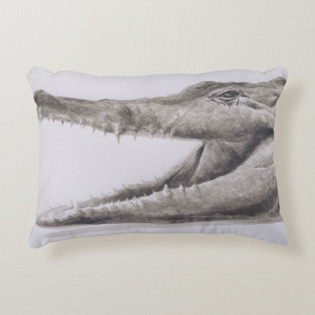 Crocodile 2005 decorative pillow (Front)