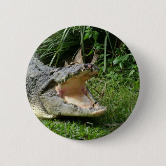 Crocodile 2 Inch Round Button