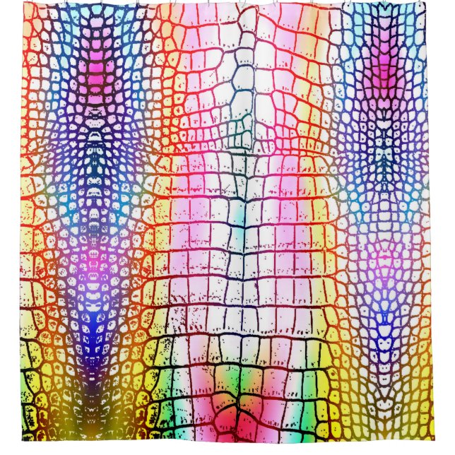Crocodile abstract pattern, colourful pattern (Front)