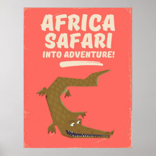 Crocodile Africa Safari poster !