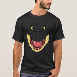 Crocodile Alligator Face Reptiles Zoo Animal Herpe T-Shirt