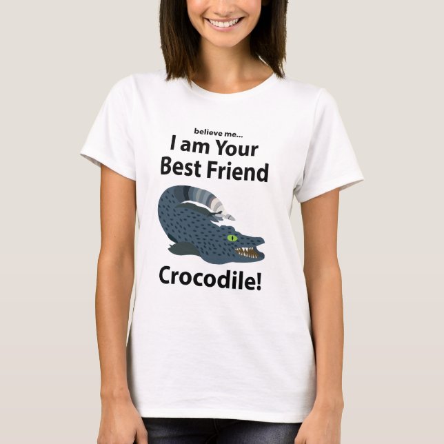 Crocodile Alligator Funny Crocodile T-Shirt (Front)