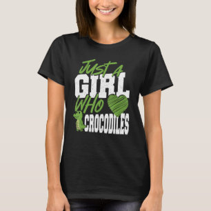 Crocodile Alligator Just A Girl Who Loves Crocodil T-Shirt
