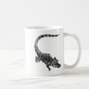 Crocodile Alligator Motif Reptil Teeth Animal Croc Coffee Mug
