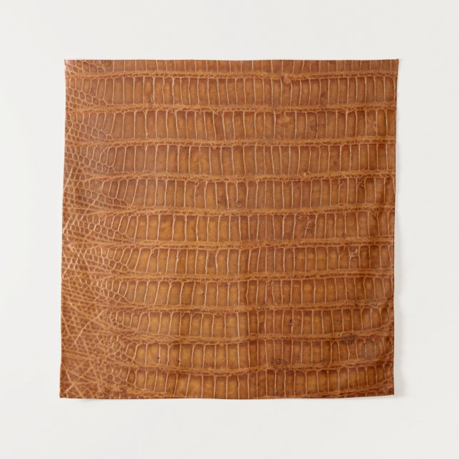 Crocodile alligator reptile leather texture close  tapestry (Front)
