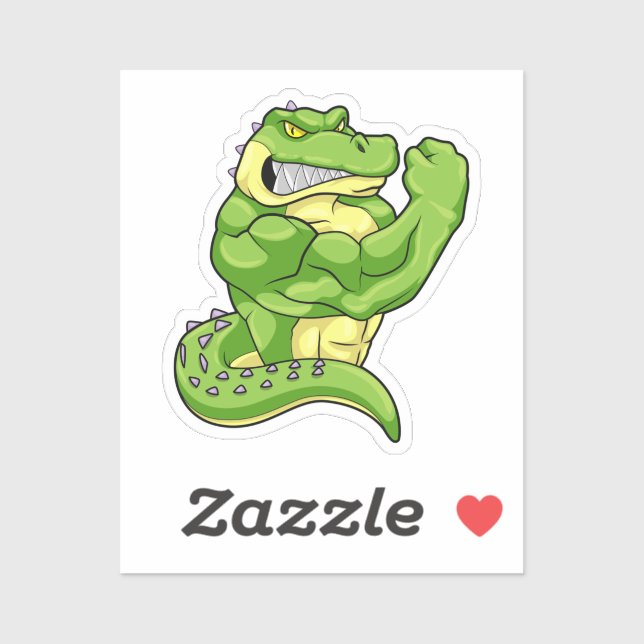 Crocodile as Bodybuilder & big Muscles (Sheet)