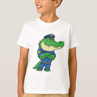 Crocodile as Police officer with Uniform