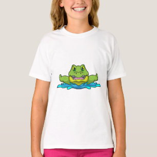 Crocodile at Swimming in Water T-Shirt