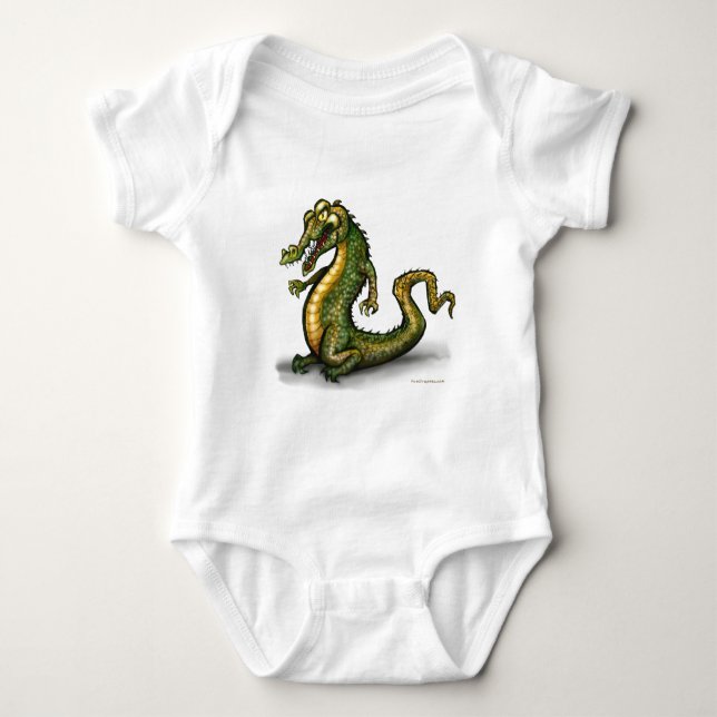 Crocodile Baby Bodysuit (Front)