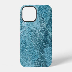 Crocodile Batik: Textured Fabric Art iPhone 12 Case