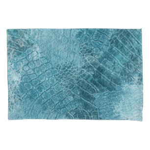 Crocodile Batik: Textured Fabric Art Pillowcase