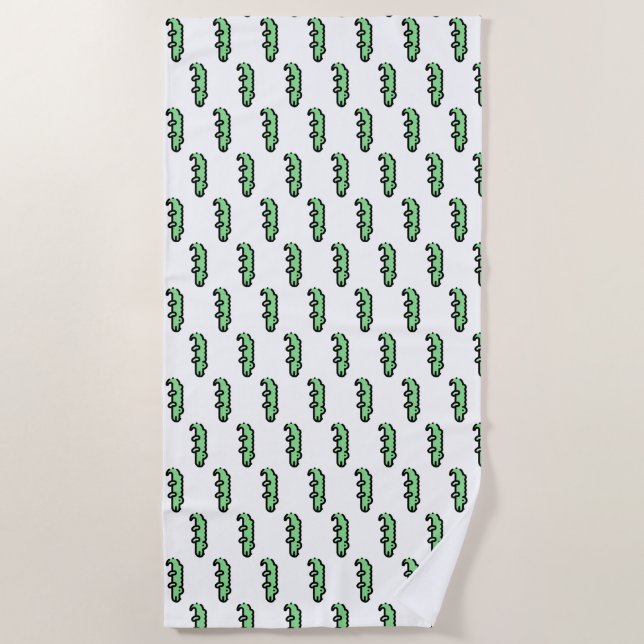 Crocodile Beach Towel (Front)