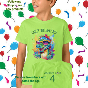 Crocodile Birthday boy or girl T-Shirt