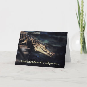 Crocodile birthday card