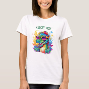 Crocodile Birthday Mom Matching T-Shirt
