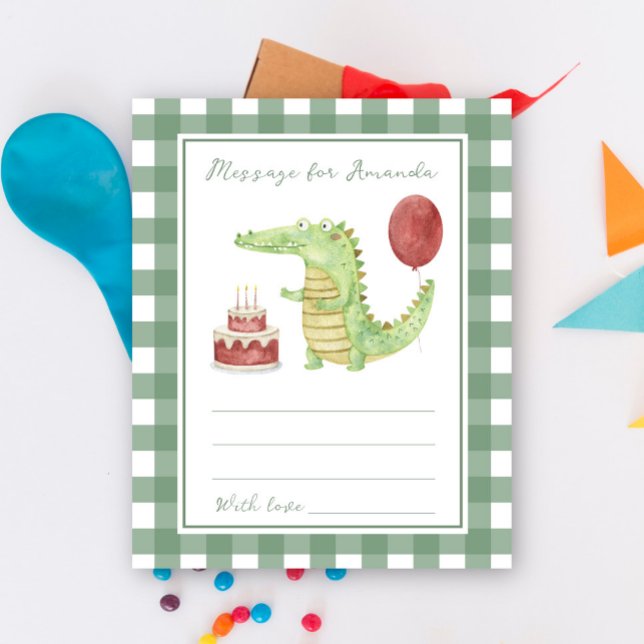 Crocodile birthday time capsule message (Creator Uploaded)