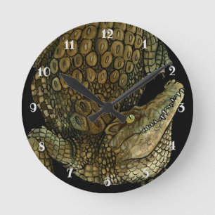 Crocodile Crikey! Round Clock