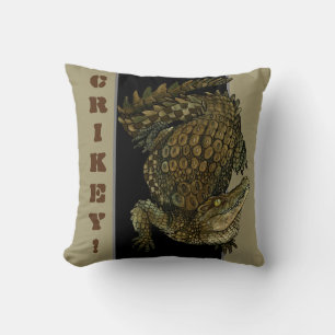 Crocodile Crikey! Throw Pillow