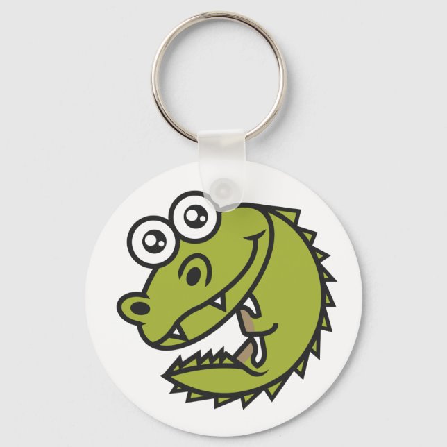 Crocodile Cute Baby Croc Keychain (Front)