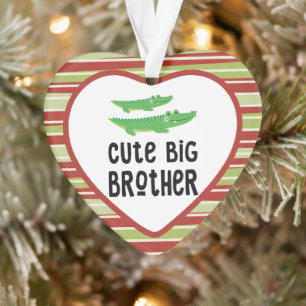 Crocodile cute big brother Christmas Ornament