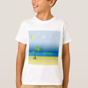 Crocodile en T-shirt océan