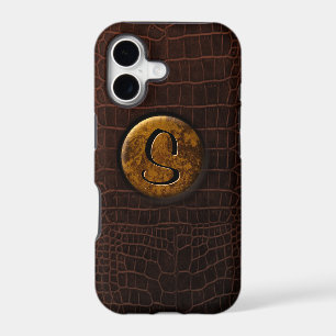 Crocodile et monogramme