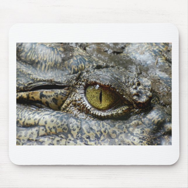 crocodile eye face animal custom personalize diy mouse pad (Front)