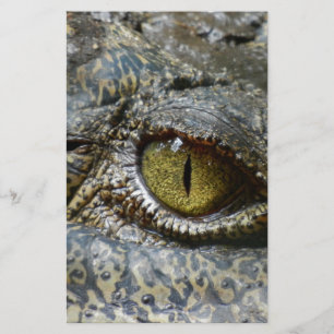 crocodile eye face animal custom personalize diy stationery