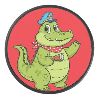 crocodile hockey puck