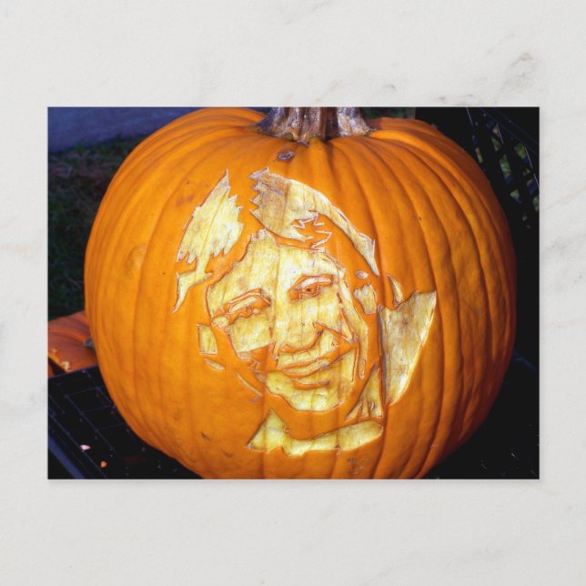 Crocodile Hunter Pumpkin Postcard (Front)