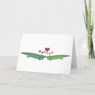 Crocodile I Love You Card