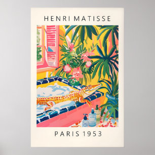 Crocodile in Bathtub Print Funny Pink Bathroom