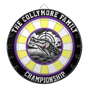 Crocodile in Target Lake Design Dartboard